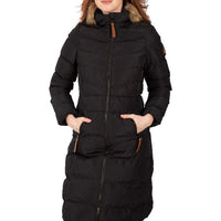 Trespass Audrey Long Hooded Womens Ladies Waterproof Parka Coat Padded Jacket