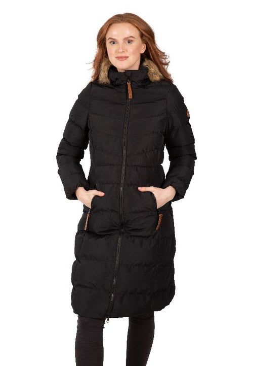 Trespass Audrey Long Hooded Womens Ladies Waterproof Parka Coat Padded Jacket
