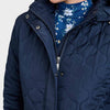 Ladies Quilted Water-Resistant Jacket with Detachable Hood Adjustable Cuffs