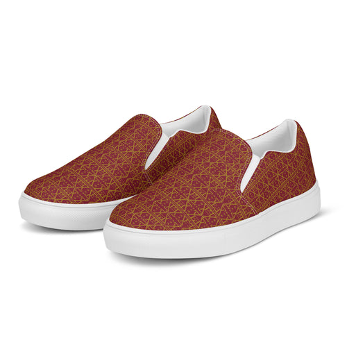 Burgundy Women's Slip on shoes