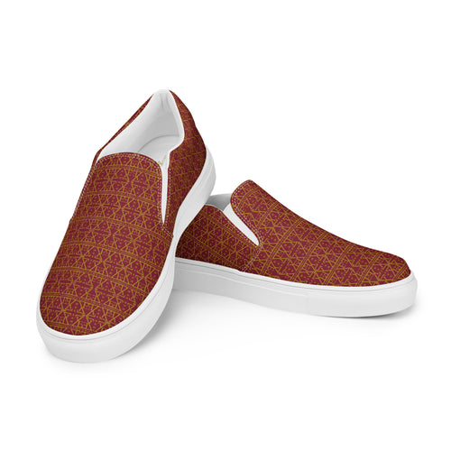 Burgundy Women's Slip on shoes