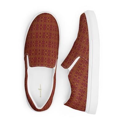 Burgundy Women's Slip on shoes-8