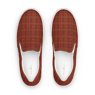 Burgundy Women's Slip on shoes-7