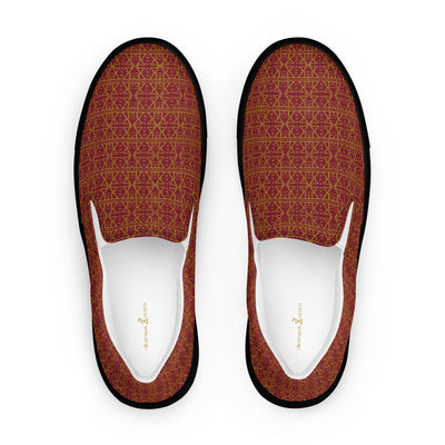 Burgundy Women's Slip on shoes-9