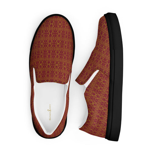 Burgundy Women's Slip on shoes